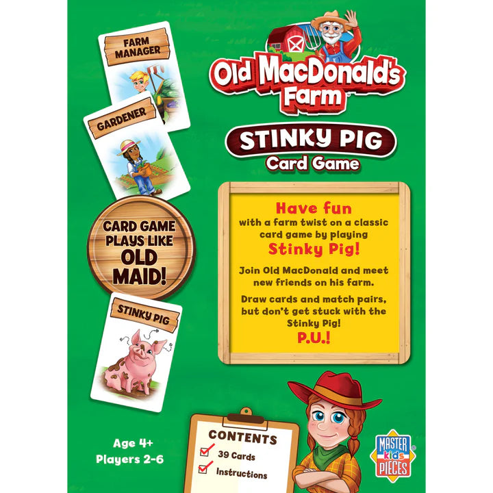 Old MacDonald's Farm - Stinky Pig Card Game – Equipment Ontario