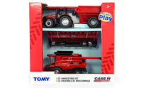 Load image into Gallery viewer, 1/32 Case IH Harvesting Set With AFS Connect Magnum 380, Grain Cart & 8230 Combine W/ 2 Heads