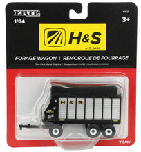 Load image into Gallery viewer, 1/64 H&S HD7+4 52-18 Tandem-Axle Forage Wagon, Black & Silver