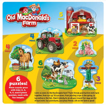Load image into Gallery viewer, Old MacDonald's Farm - Mini Shaped Puzzles 6-Pack