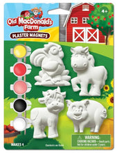 Load image into Gallery viewer, Old MacDonald's Farm - 6-Pack Plaster Magnets Paint Kit