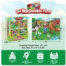 Load image into Gallery viewer, Old MacDonald's Farm 100 Piece Jigsaw Puzzles 4-Pack