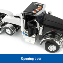 Load image into Gallery viewer, 1/16 BIG ROADS Lights & Sounds Black Peterbilt Model 367 With Grain Trailer