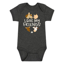 Load image into Gallery viewer, IH Love My Friends Infant Onesie