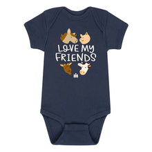 Load image into Gallery viewer, IH Love My Friends Infant Onesie