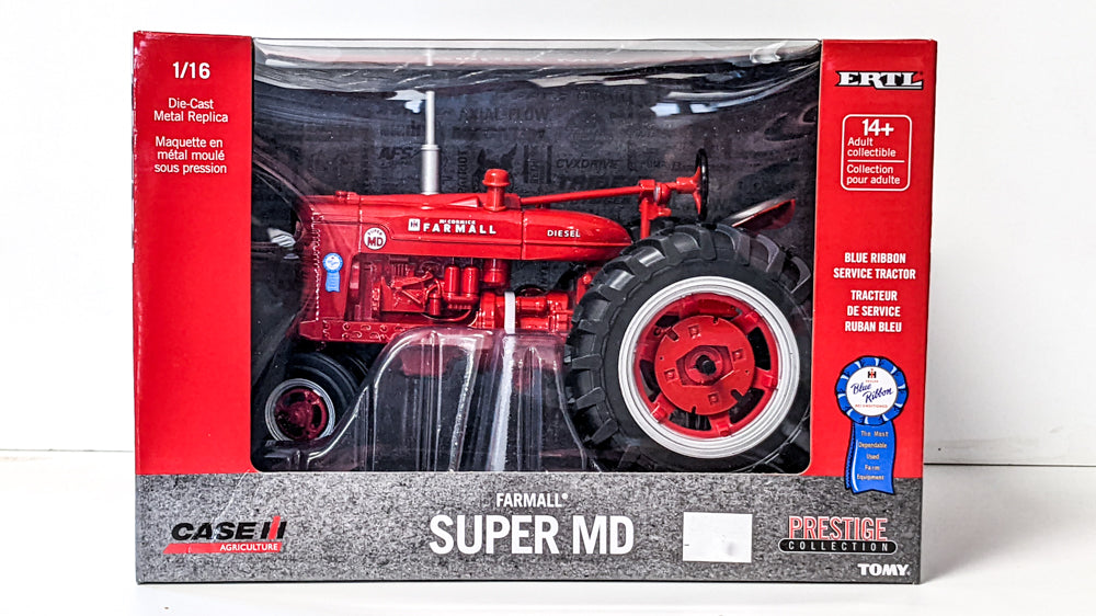 1/16 Farmall Super MD Diesel NF with Blue Ribbon Decal, ERTL Prestige