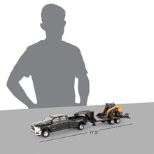 Load image into Gallery viewer, 1/32 Dodge Ram 3500 Pickup w/ Gooseneck Trailer and Case SV340 Skid Steer