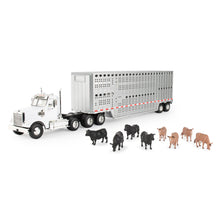 Load image into Gallery viewer, 1/32 Freightliner™ Semi with Livestock Trailer and Cattle