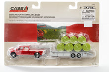 Load image into Gallery viewer, 1/64 Dodge Ram Pickup W/Gooseneck Trailer & Bales
