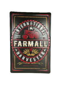 International Harvester Farmall Retro Tin Sign