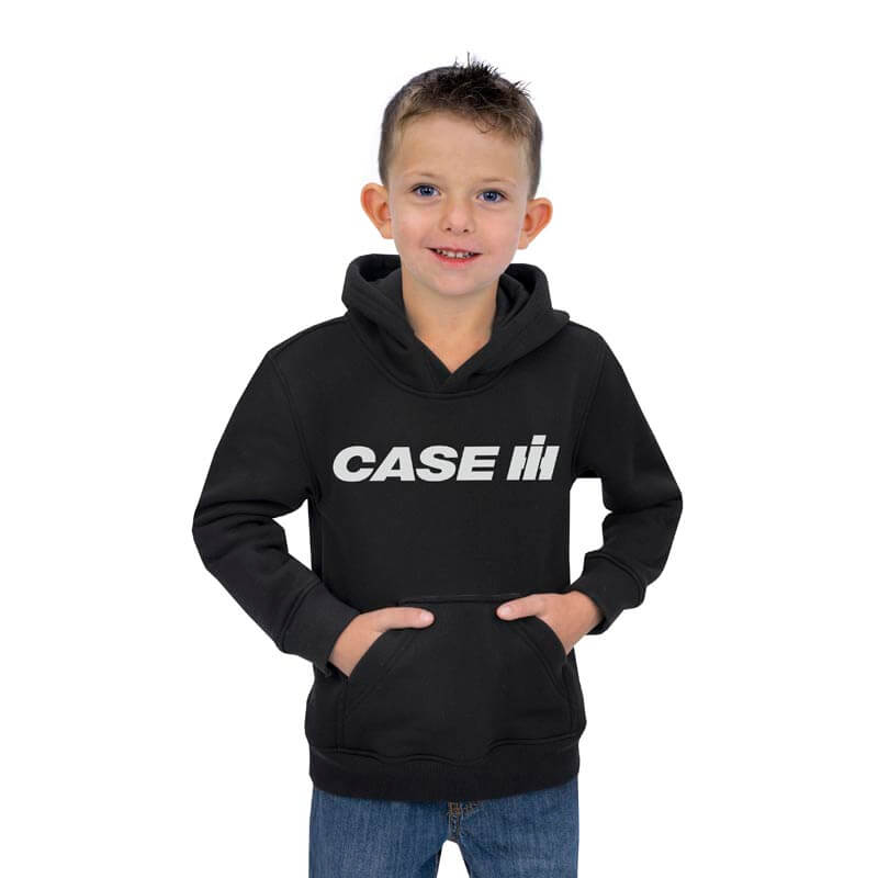 Kids Unisex Motion Pullover Hoodie-Black