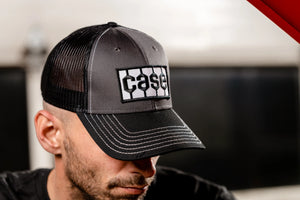 Case Tread Logo Hat, Gray/Black Mesh