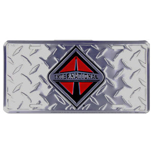 Diamond Plate International Truck License Plate