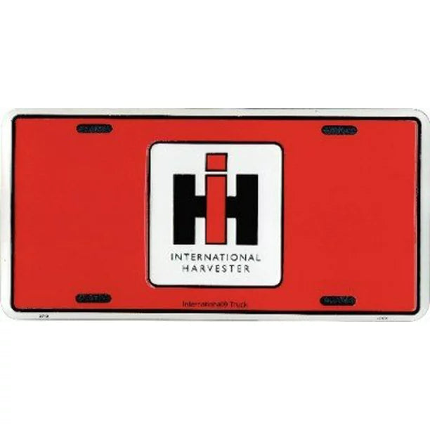 IH Logo Red License Plate