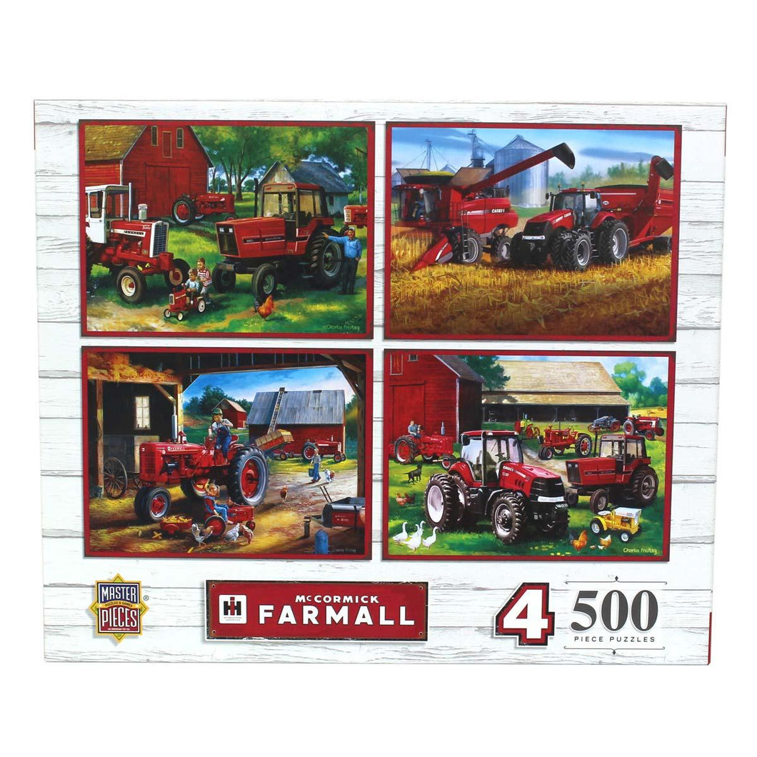 Farmall 4-Pack Of 500 Piece Puzzles