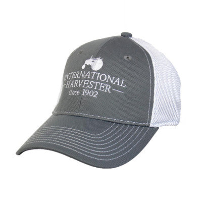 Youth International Harvester Grey With White Mesh Back Flex Fit Cap