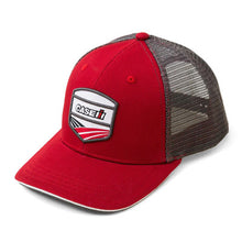Load image into Gallery viewer, Case IH Red &amp; Charcoal Woven Patch Tucker Hat
