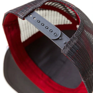 Case IH Red & Charcoal Woven Patch Tucker Hat