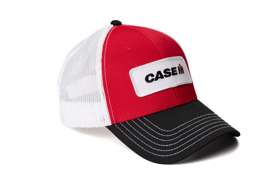 Case IH Mesh Back Logo Hat - Red, White & Black