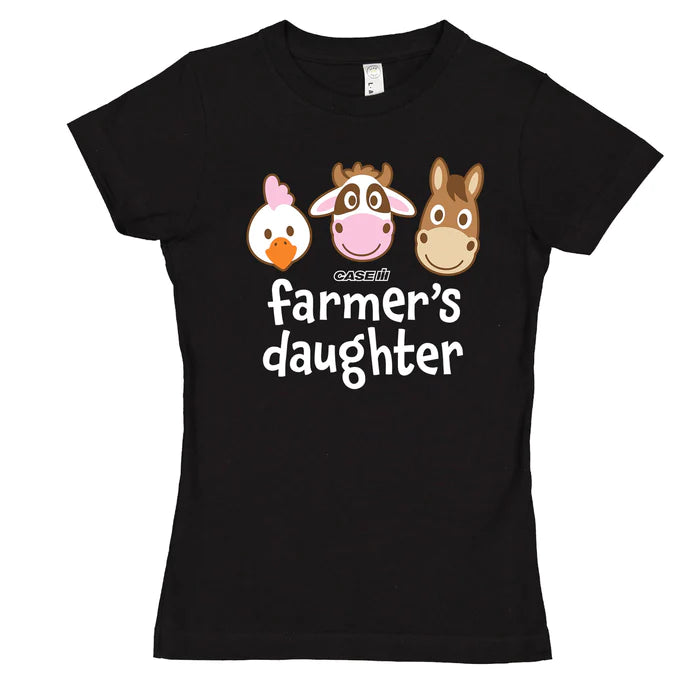 Case IH Farmers Daughter Girls Short Sleeve Tee