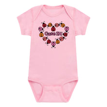 Load image into Gallery viewer, Ladybug Heart Case IH Infant One Piece
