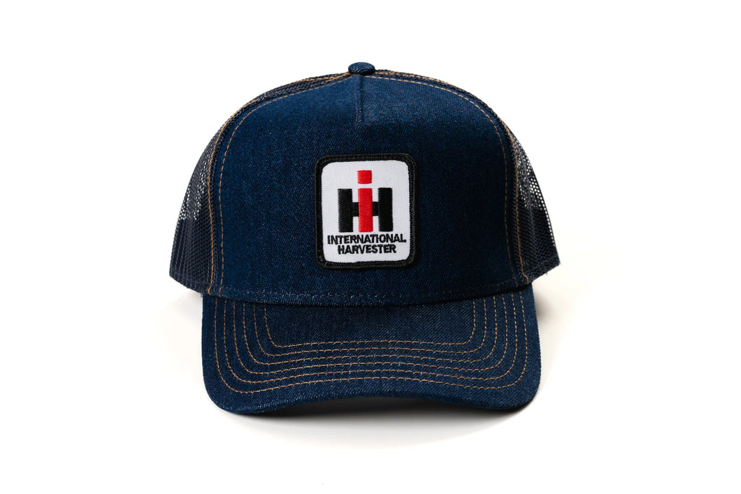 IH Logo Emblem on Denim Mesh Back
