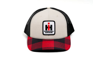 IH International Harvester Mesh Back Hat with Plaid Beak
