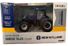 Load image into Gallery viewer, 1/64 New Holland Genesis T8.415 Tractor with Row Crop Duals, ERTL Prestige Collection

