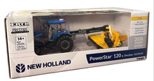 Load image into Gallery viewer, 1/64 New Holland Powerstar 120 Tractor with Discbine 313 PLUS by ERTL, 2026 Farm Show
