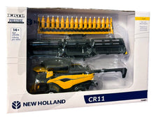 Load image into Gallery viewer, 1/64 New Holland CR11 Combine with Corn Head &amp; Draper Head, ERTL Prestige Collection
