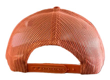 Load image into Gallery viewer, Case Tread Logo Leather Emblem Hat, Orange Mesh
