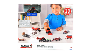 1/64 Case IH Tractor and Vehicle 20 Piece Set