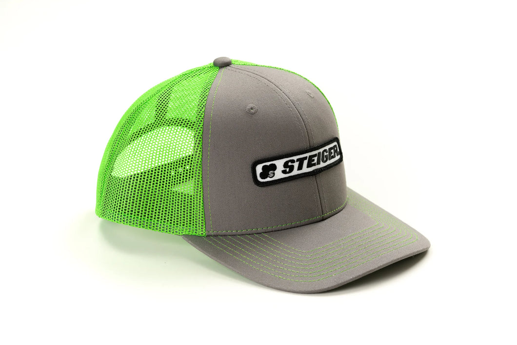 Steiger Mesh Back Trucker Hat- Neon Green & Gray