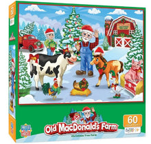 Load image into Gallery viewer, Old MacDonald's Farm - Christmas Tree Farm 60 Piece Jigsaw Puzzle
