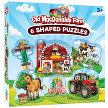 Load image into Gallery viewer, Old MacDonald's Farm - Mini Shaped Puzzles 6-Pack
