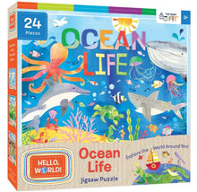 Load image into Gallery viewer, Hello, World! - Ocean Life 24 Piece Jigsaw Puzzle
