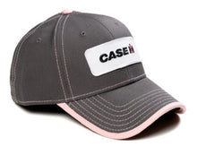 Load image into Gallery viewer, CaseIH Logo Hat, Gray with Pink Accents
