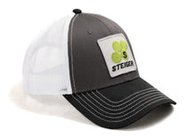 Load image into Gallery viewer, Steiger Logo Hat, Gray with Black Brim and White Mesh Back
