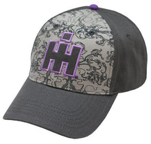 Load image into Gallery viewer, IH Ladies Two Color Logo Cap in Grey and Purple
