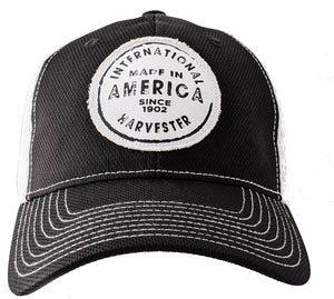 Men's IH Black & White Two-Tone Flex Fit Cap with Patch