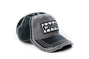 Case Tire Tread Logo Hat, Gray and Black, Solid