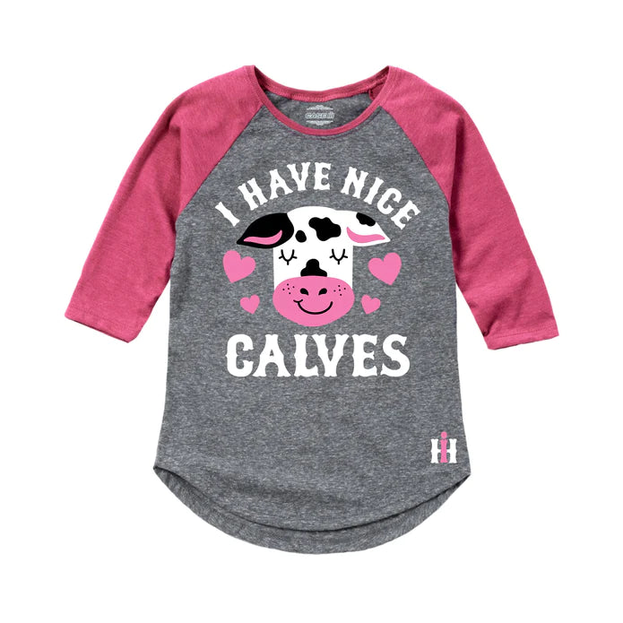 IH™ Nice Calves - Toddler 3/4 Sleeve Raglan