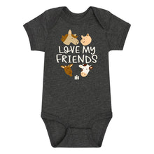Load image into Gallery viewer, IH Love My Friends Infant Onesie
