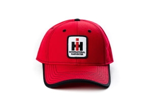 International Harvester IH Logo Hat, Red with Black Accents