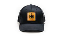 Load image into Gallery viewer, IH Leather Emblem Hat, Black Mesh
