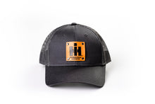 Load image into Gallery viewer, IH Logo Leather Riveted Emblem Grey on Grey Mesh Back
