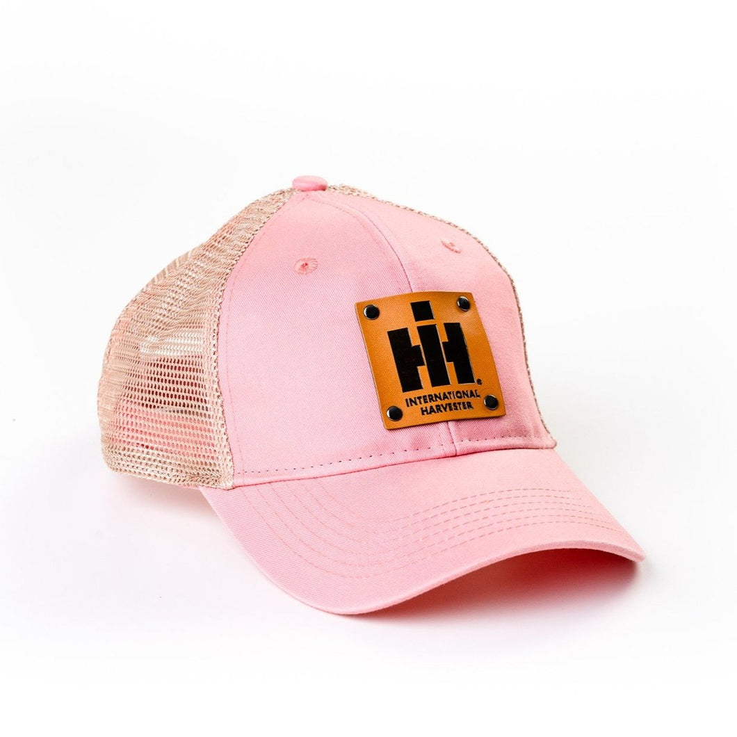 Ladies International Harvester Logo Hat, Pink Mesh