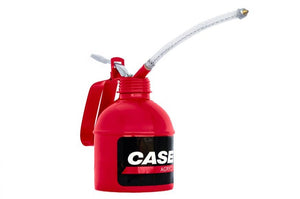 Case IH 1-Pint (500ml) Lever Oil Can Flexible 9" Wire Braided Sprout