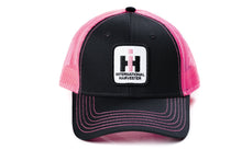Load image into Gallery viewer, Ladies International Harvester Logo Hat, Black with Pink Mesh Back
