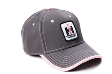 Load image into Gallery viewer, Ladies&#39; IH Logo Hat, Gray with Pink Accents
